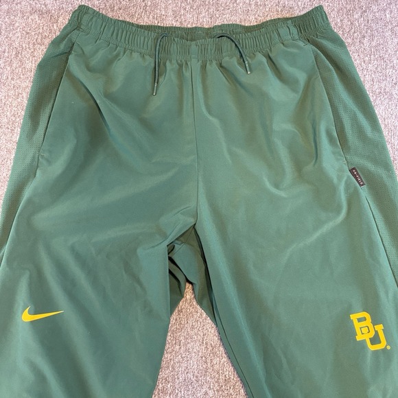 Baylor University Nike On Field Joggers Pants Track Size Large Green‎ Zip - Picture 1 of 16